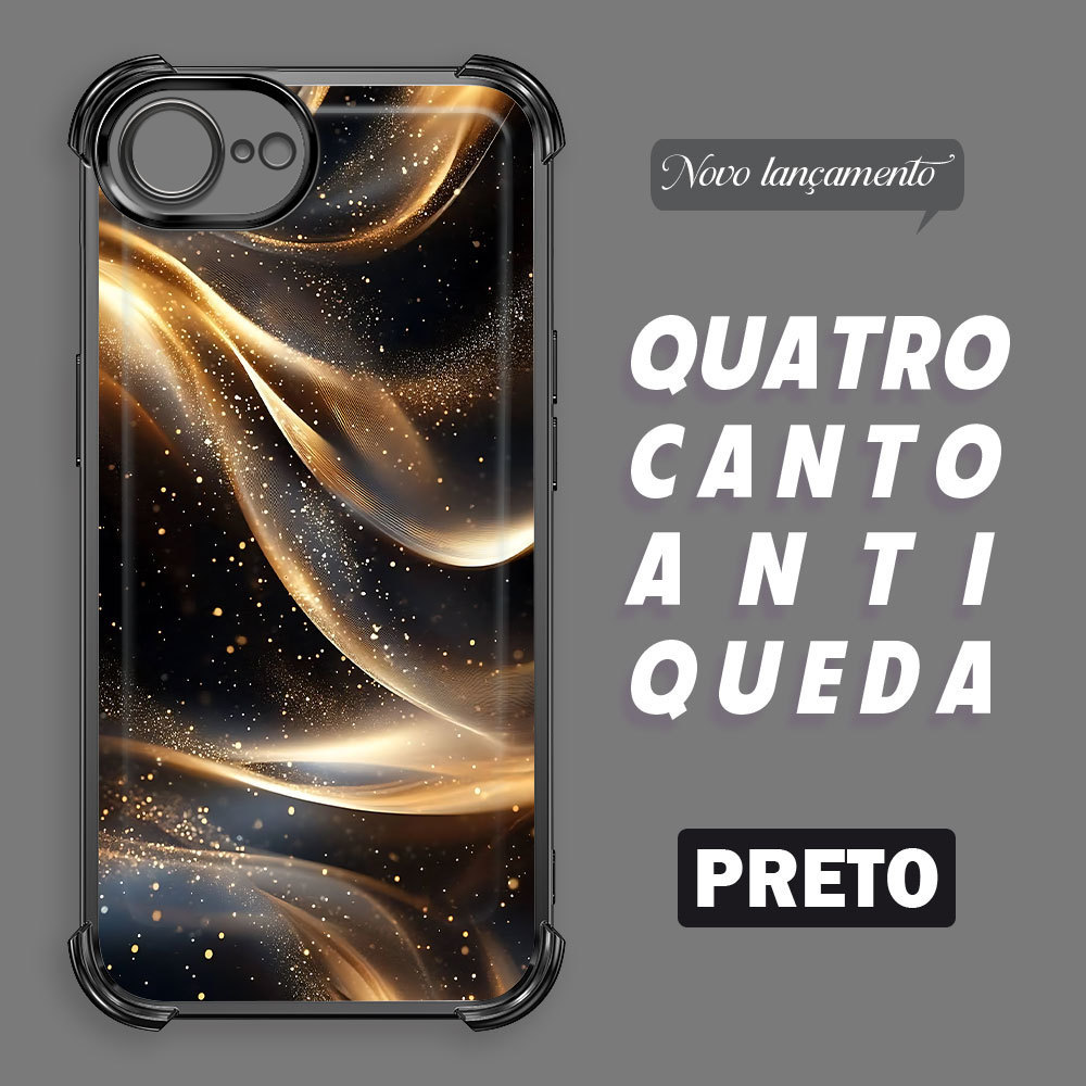 Capa Macia Luxo Para iPhone 17E 16E Telefone Capinha Capas Anti Impacto Choque Case Transparente 1136 FS