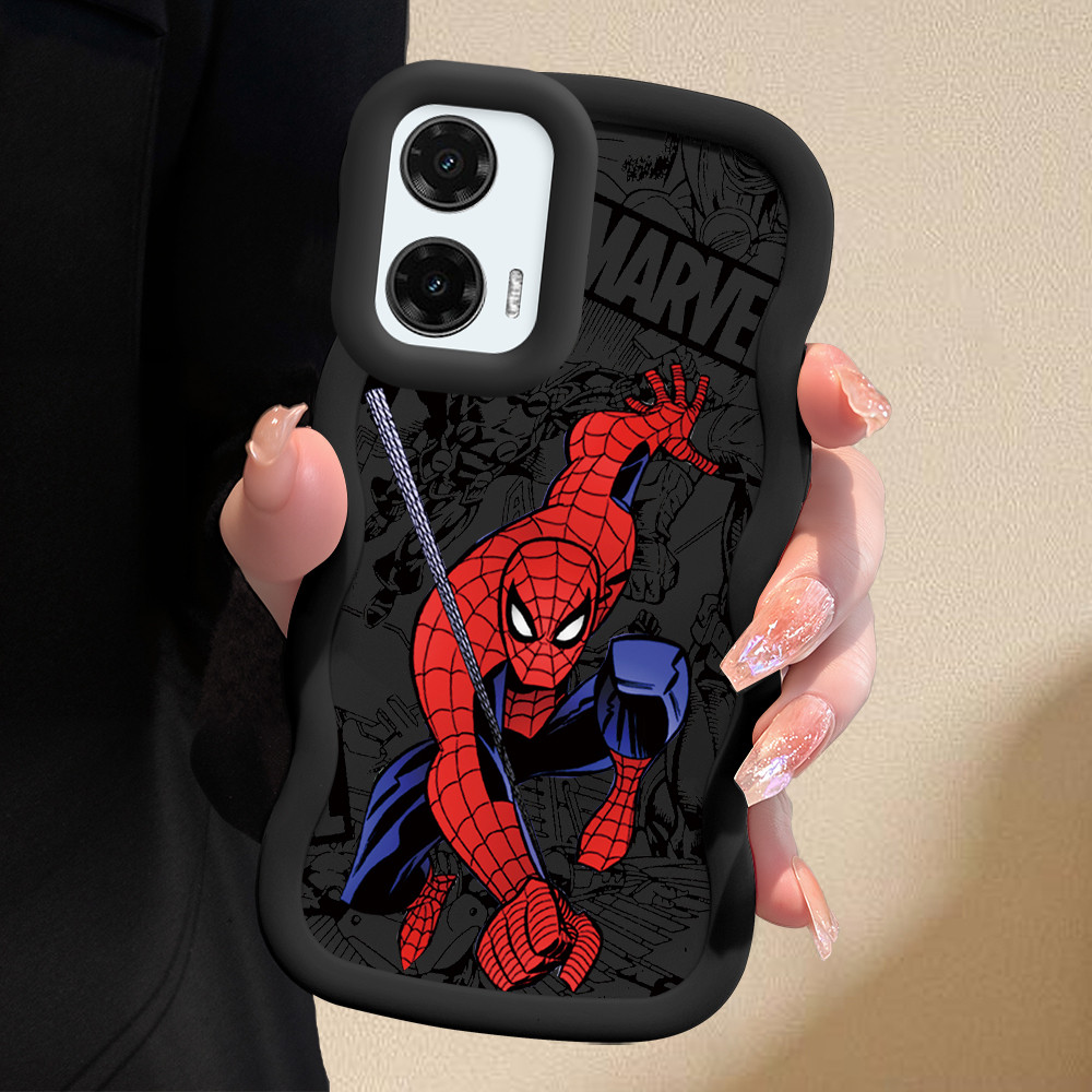 Capinha Fofo Para Motorola Moto G35 5G Capa De Silicone Macia Estilo Simples Macaron Case 0067