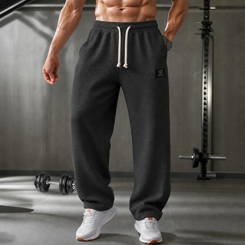 Calça Waffle Masculina Esportiva Respirável Elástica Confortável para Academia Treino Musculação e Lazer