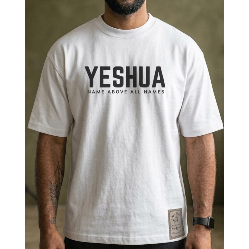 Camiseta Estampada Personalizada Name Above All Names Oversized Streetwear