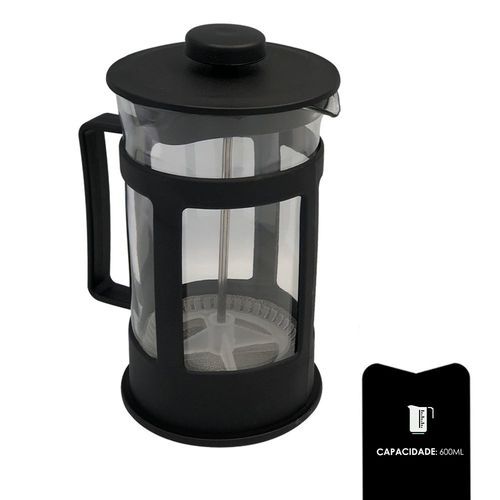 Cafeteira Prensa Francesa Cremeira Café Leite Chá 600ml Wincy