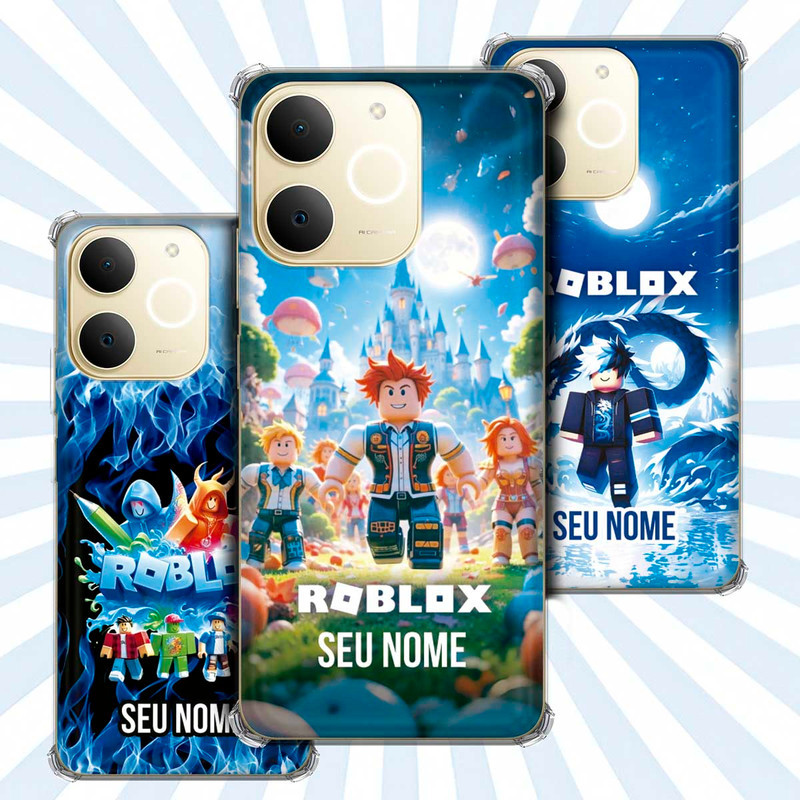 Capa Capinha - Realme Note 70 - Jogo Roblox Gamer Avatar Skin Personalizada Nome