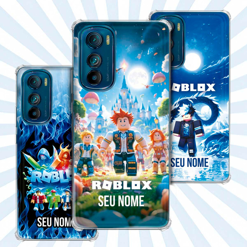 Capa Capinha - Motorola Moto Edge 30 - Jogo Roblox Gamer Avatar Skin Personalizada Nome