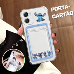 Capinha Com Porta-Cartões Para Motorola Moto G06 Capa De Luxo Amor Case KB 6008