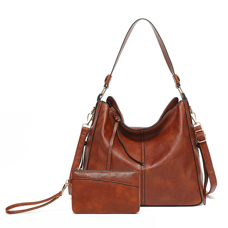 Bolsa grande De Ombro e transversal Feminina De Couro PU com cupom - Mini bolsa