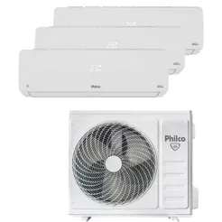 Ar Condicionado Tri Split Inverter Philco 27000 BTUs (2x9000+1x12000) Quente e Frio 220V PAC27QV
