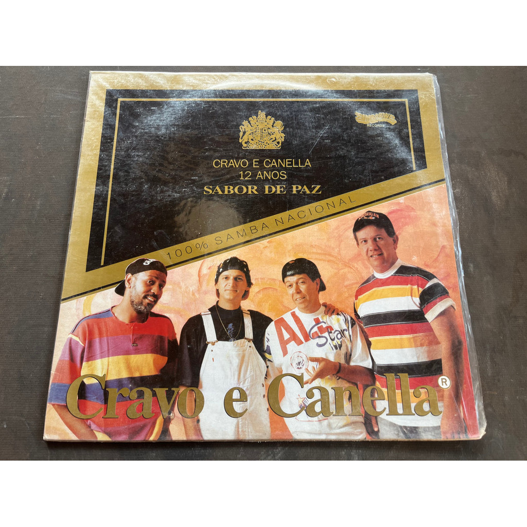 LP CRAVO E CANELA 12 ANOS SABOR DE PAZ 100% DE SAMBA NACIONAL