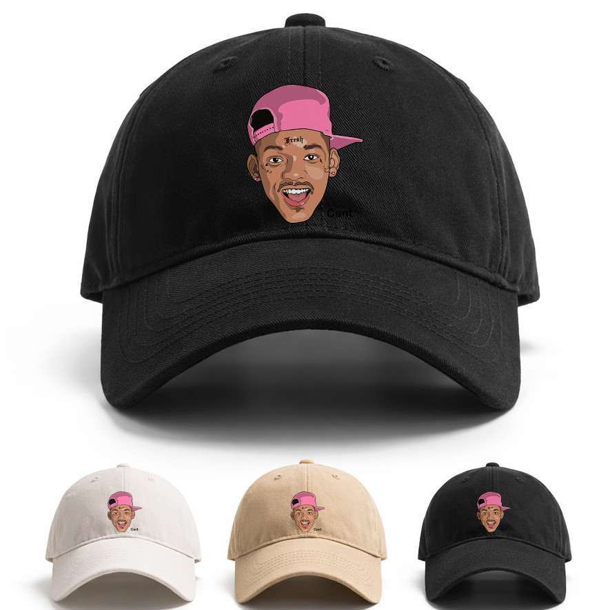 Boné Masculino Estiloso Will Smith Fresh Prince Pedaço Retro Maluco no Um Marrom Casual Urbano Premium Unissex Novo