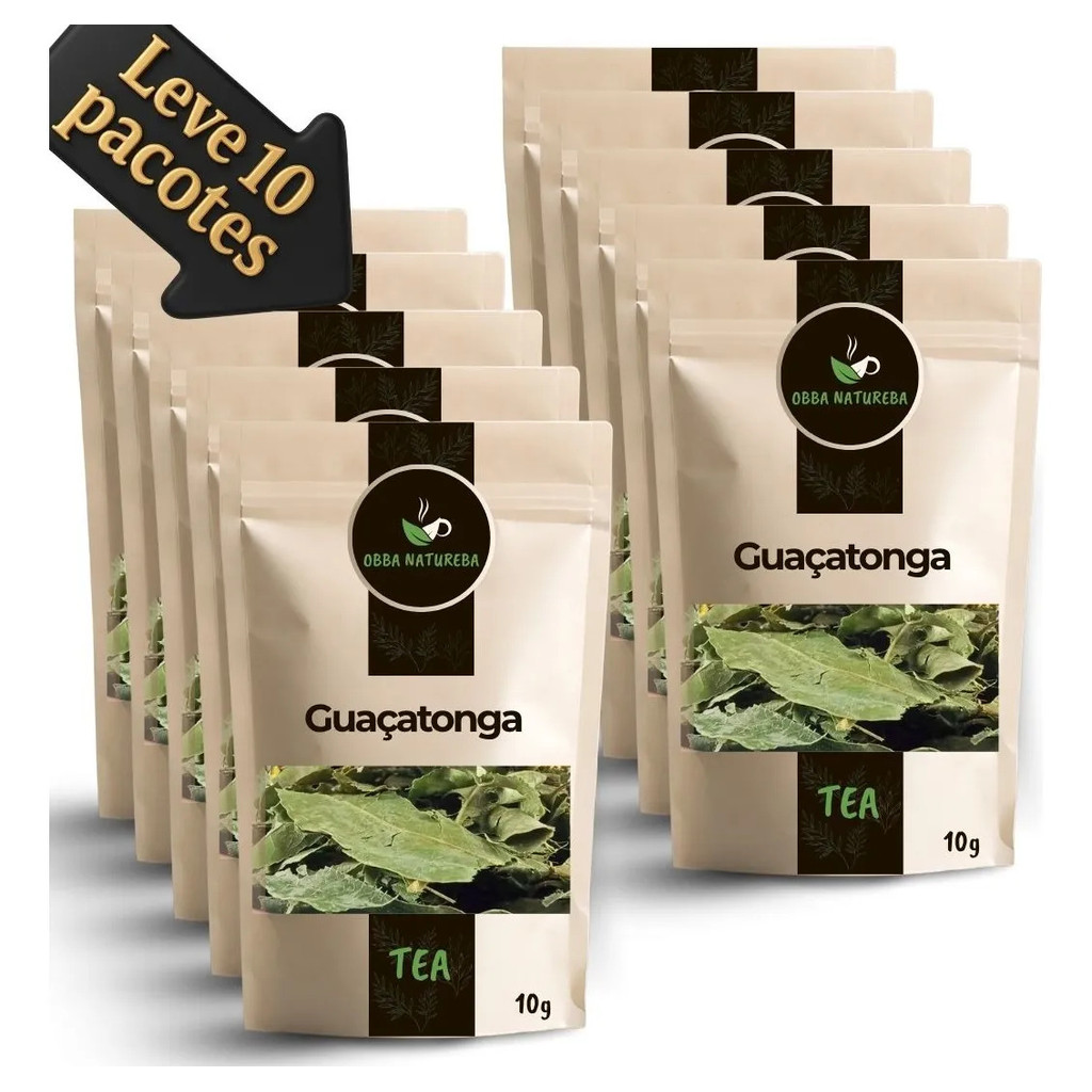 Erva Natural de Guaçatonga para Chá - Leve 10 Pacotes Origem Natural Ideal Para Infusão