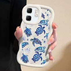 Capinha Fofo Para Infinix Smart 9 Hot 50i Capa De Silicone Macia Estilo Simples Macaron Case 0471