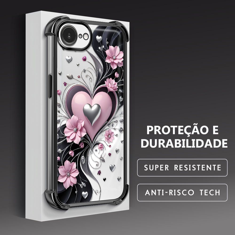 Capinha Para iPhone 17E 16E Capa Anti Impacto Transparente Macia Proteção Case SJ 1152