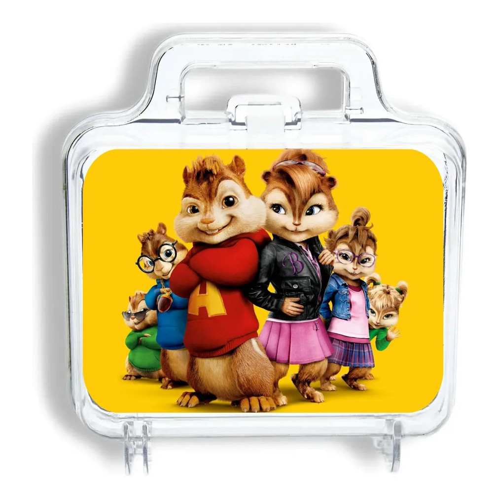 5 MALETAS PERSONALIZADAS TEMA Alvin e os Esquilos