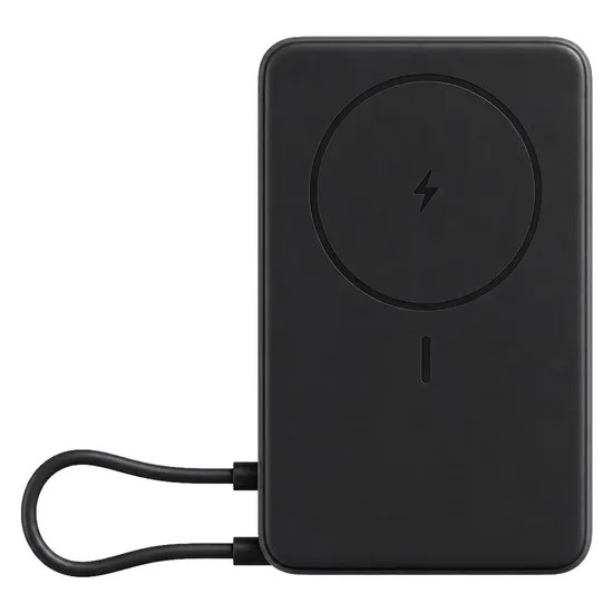 Carregador Portátil Xiaomi Magnetic Power Bank 10000MAH BHR08P9GL Preto