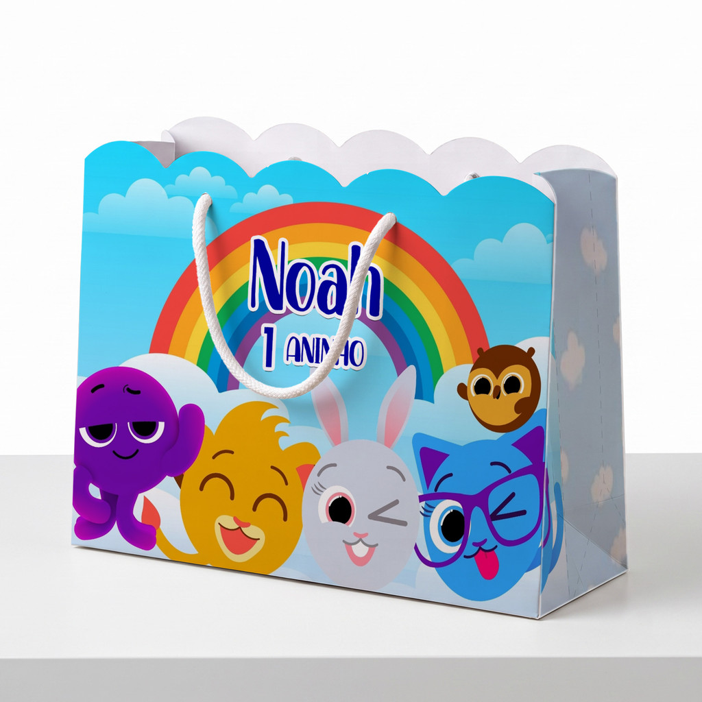 ⭐ Sacolinha Personalizada Bolofofos Lembrancinha de Aniversario