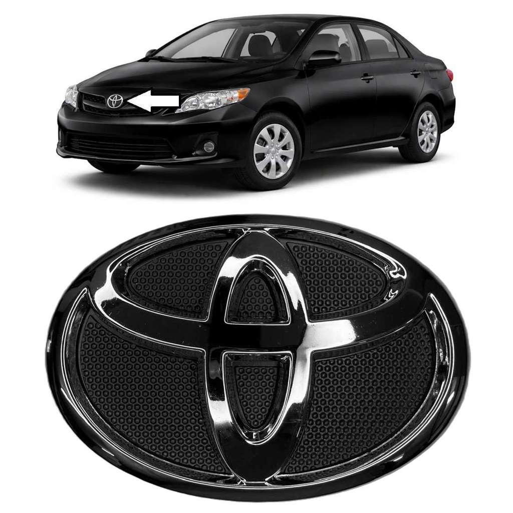 Logo Toyota Grade Etios Corolla Cromado