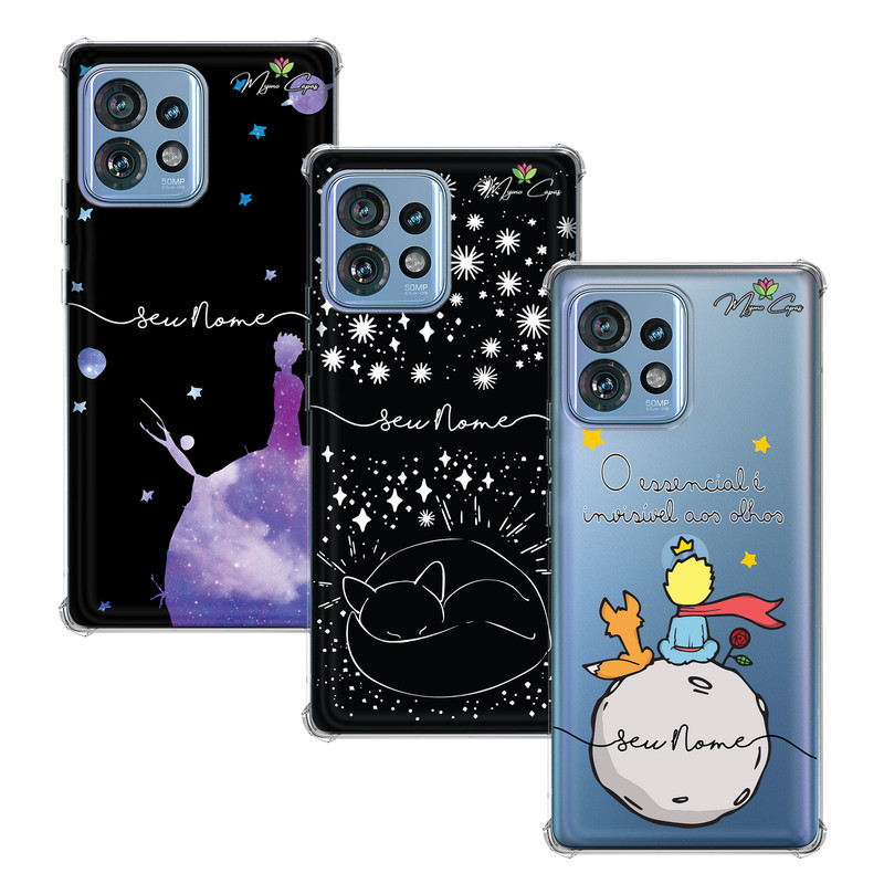 Capa Capinha - Motorola Moto Edge 40 Pro - Pequeno Principe Personalizada com Nome