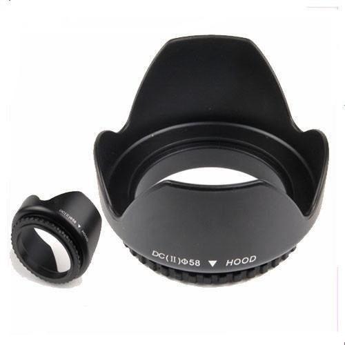 Parasol Para Lente Cn 50mm 1.8 Stm Rosca 49mm De Diametro