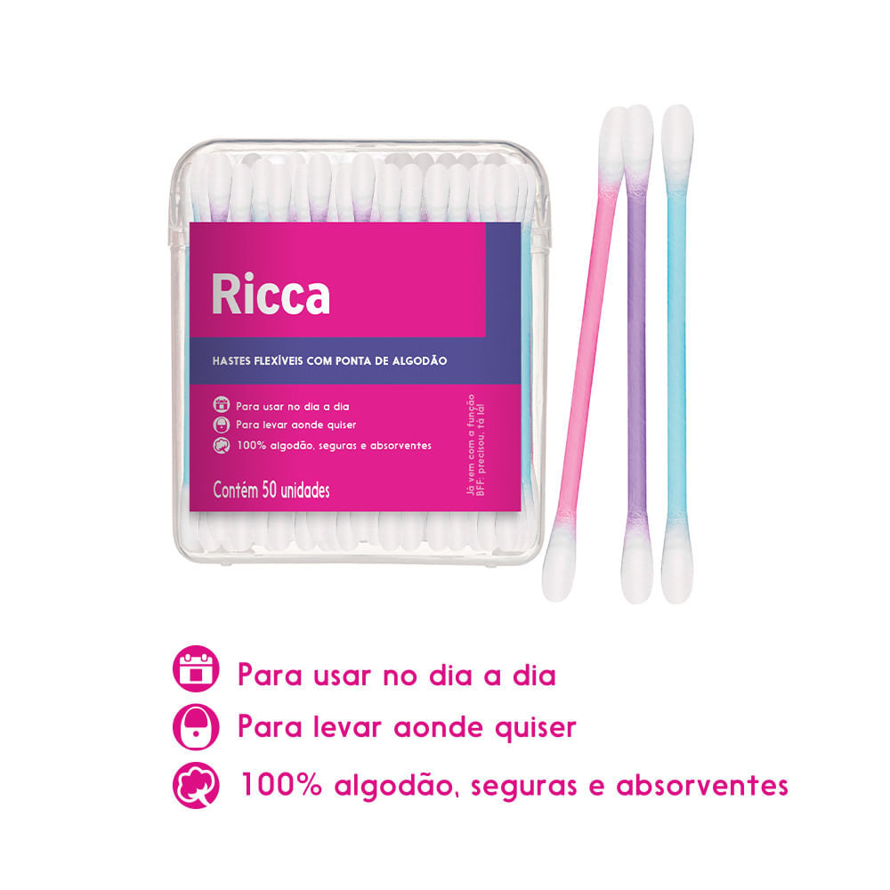 Hastes Flexíveis Travel Pack Ricca — imagem 2 de 2