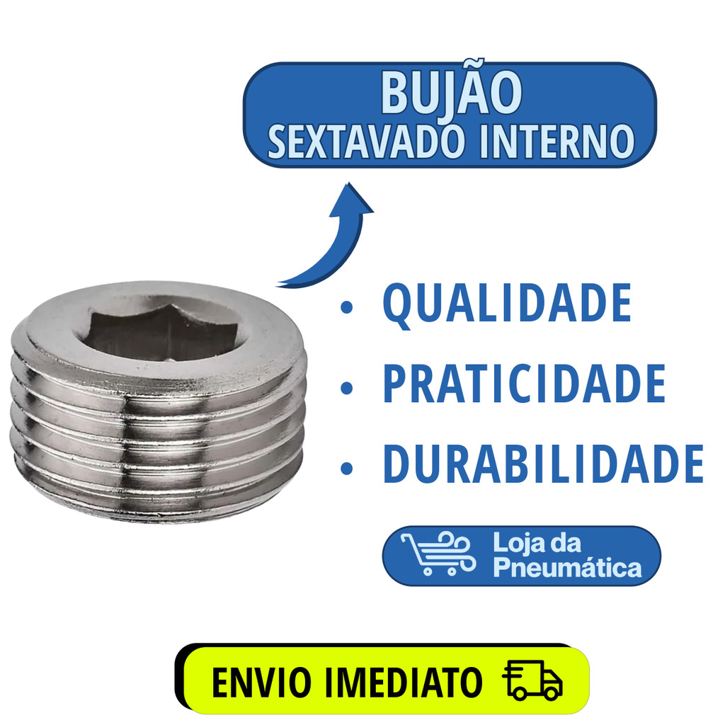 3 Bujão Tampão 1/4