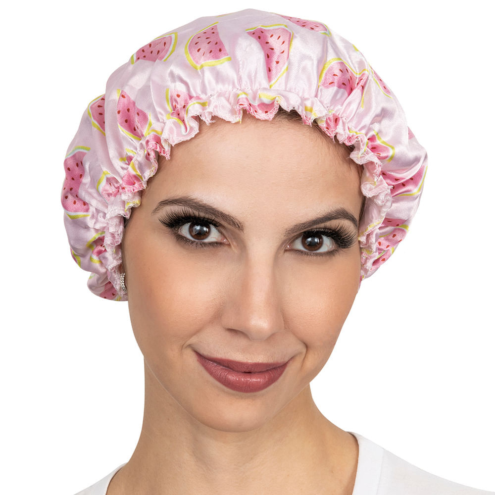 Kit Com 2 Toucas De Banho Cetim Colors Ricca