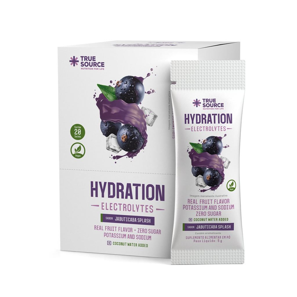 True Hydration Electrolytes Jabuticaba Splash Sachê 5G