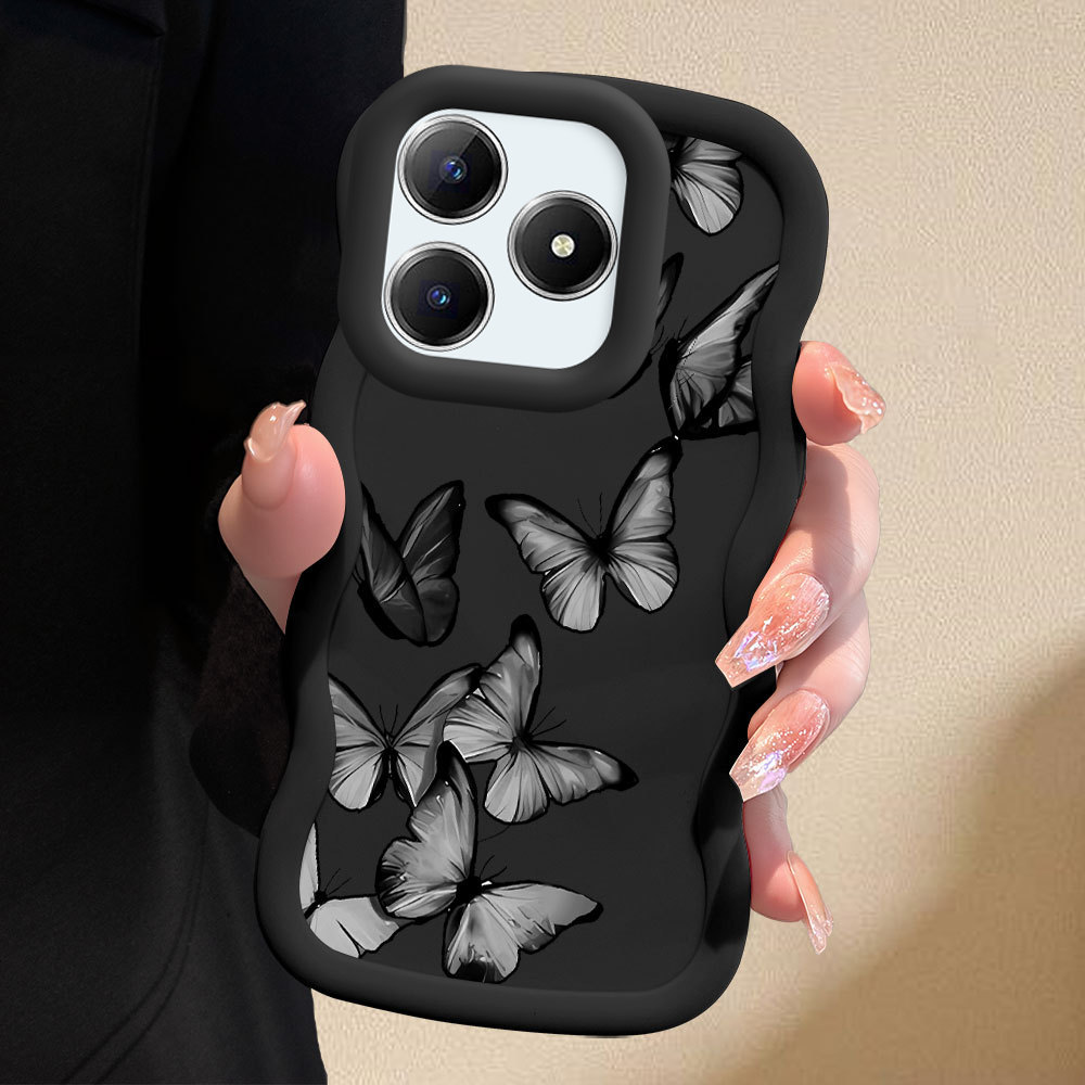 Capinha Desenho Para Realme C61 C63 Note 60 60X Narzo N61 N63 Capa De Silicone Macia Estilo Simples Macaron Case 0274