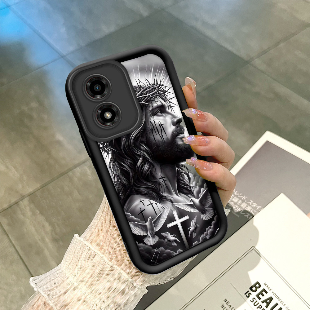 Capinha Capa Para Motorola Moto G04 G04S E14 Criativa Silicone Anti-impacto Maci