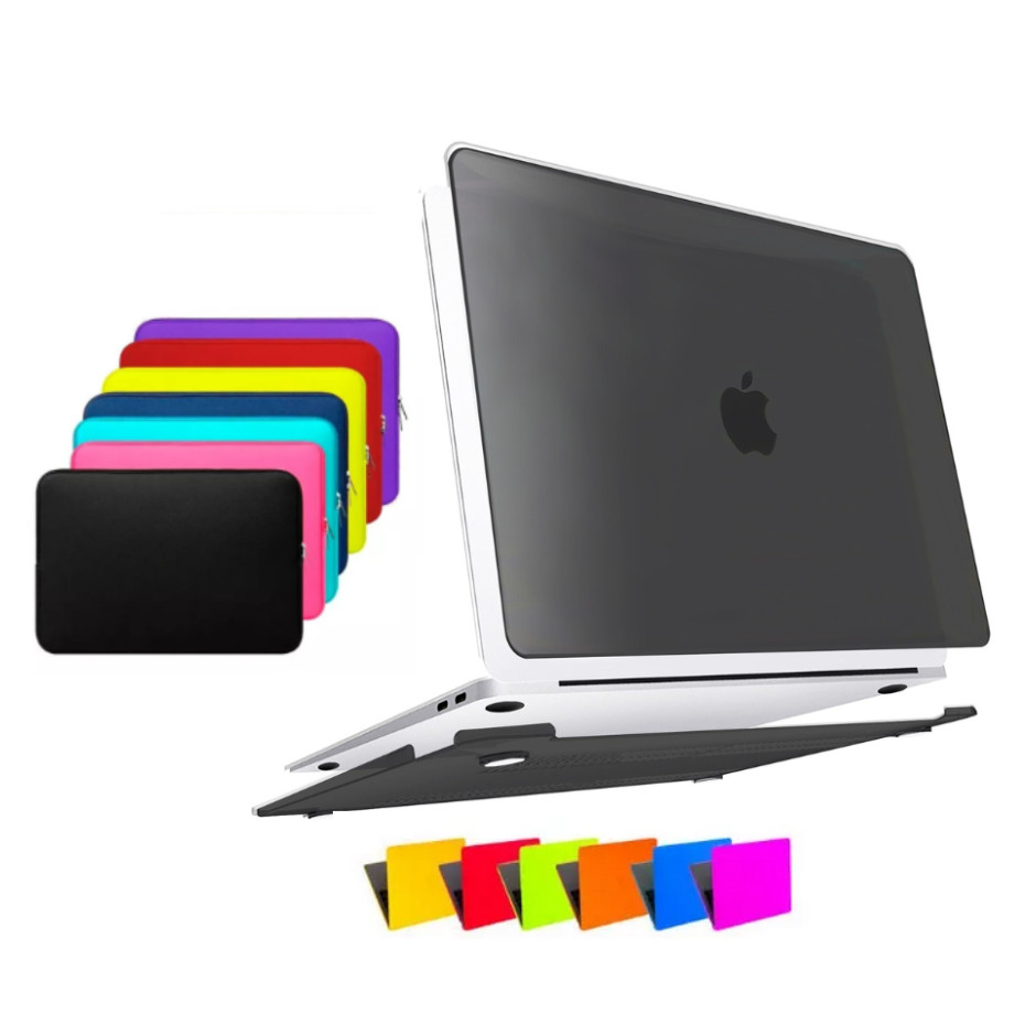 Case Capa Capinha Para Macbook Neo 13 A3404 Chip A18 PRO + Bag Neoprene Kit