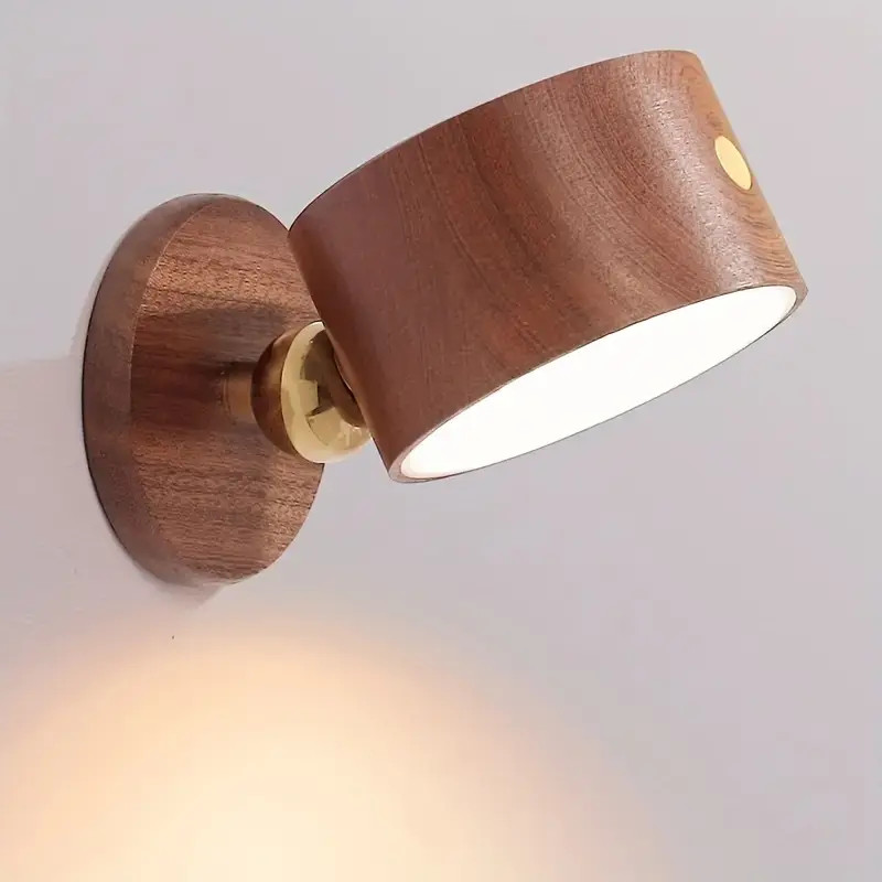 Lâmpada De Parede Sem fio Com Imã Luz de Leitura LED Moderna Luminaria de Dimmer Alimentada por USB Vendido(s) - Cor cla