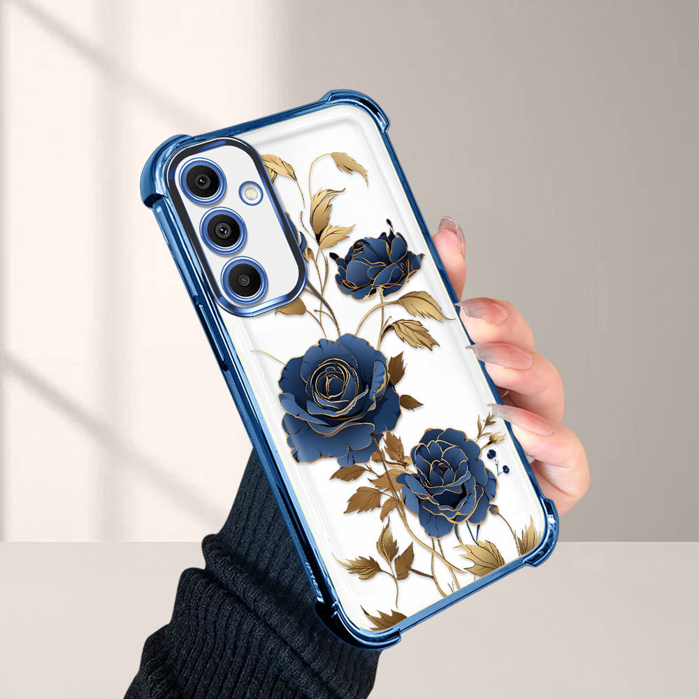 Capa Macia Luxo Para Samsung Galaxy A16 4G 5G Telefone Capinha Capas Anti Impacto Choque Case Transparente 0988 FS