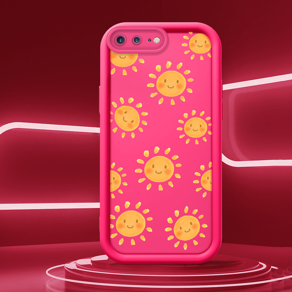 Capinha Macia Silicone  Sol Para iPhone 7 8 Plus Luxo Capa Anti-impacto TY 2304