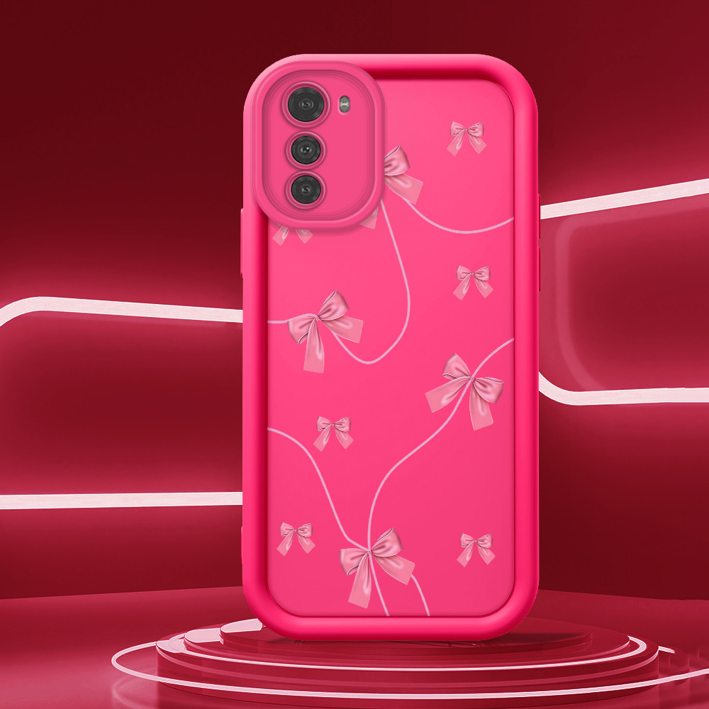 Capa De Celular Anti Choque Para Motorola Moto E32 Capinha Macia Silicone Laço TY 2295