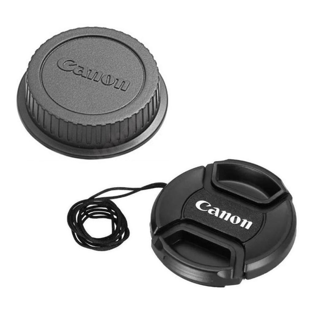 Tampa Lente Canon 24mm 40mm Fontal E Traseira 52mm