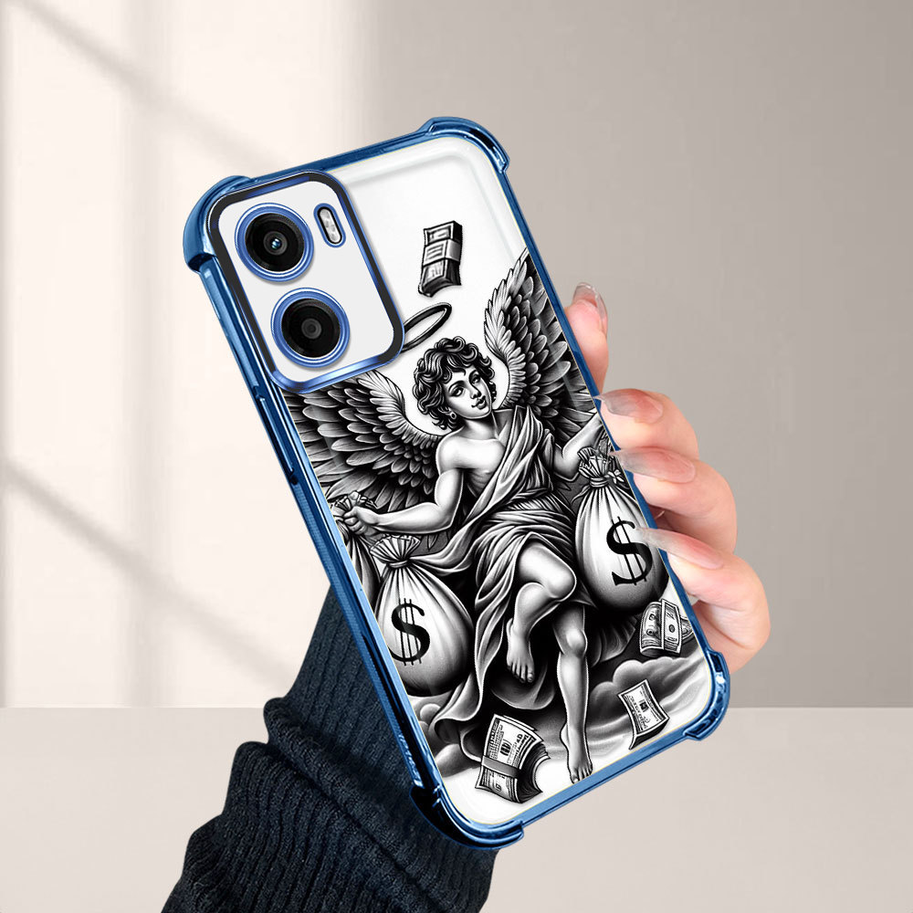 Capinha Anti-Queda Transparente Para Motorola Moto G05 Capa De Celular Macia Rico FS0953