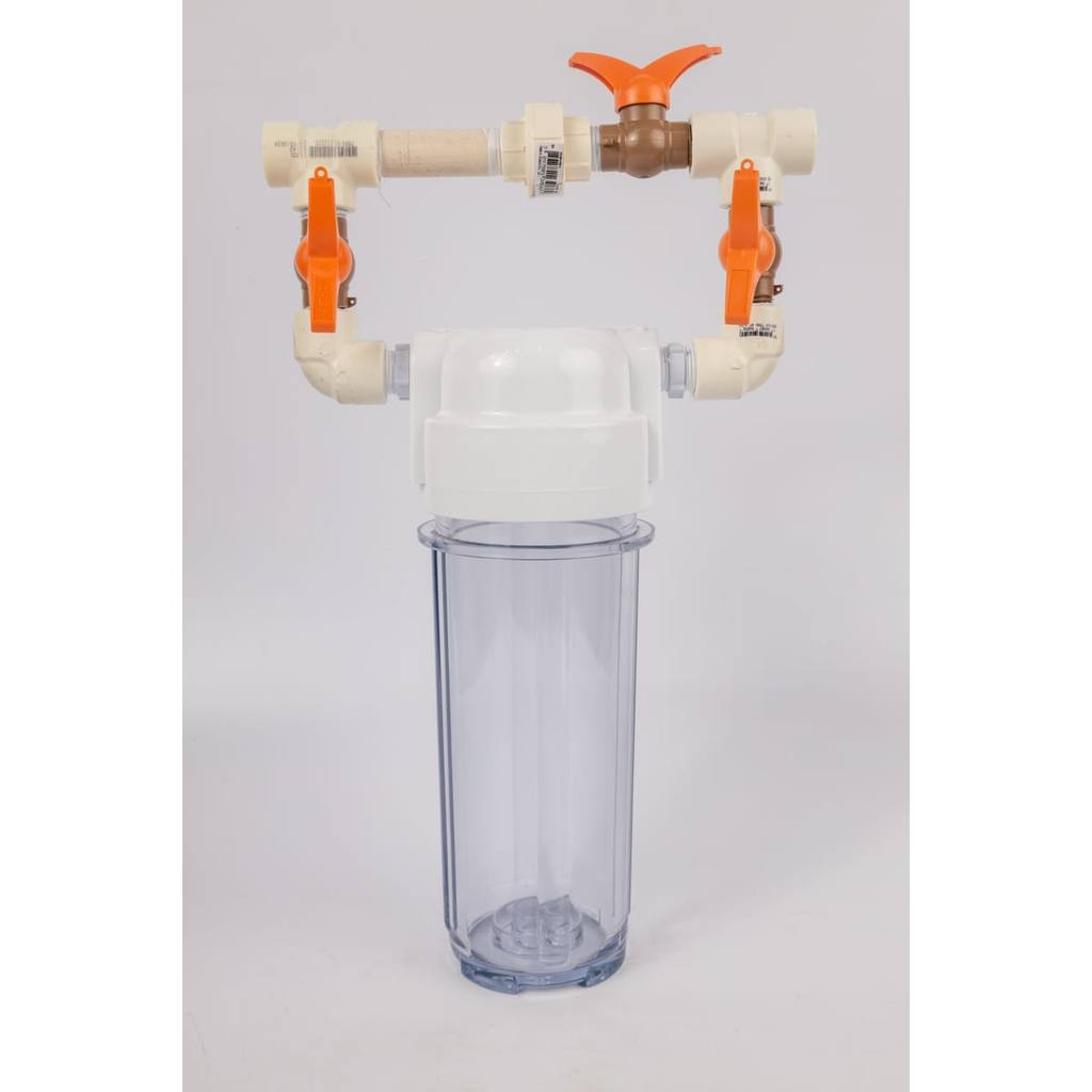 Clorador Dosador Cloro Pastilha Tratamento Água 3 Válvulas Transparente