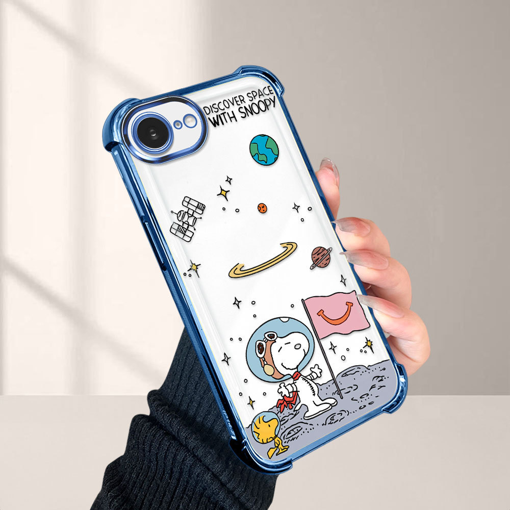 Capinha Capa Anti Impacto Transparente Luxo Para iPhone 17E 16E Case De Macia Proteção SJ 0871