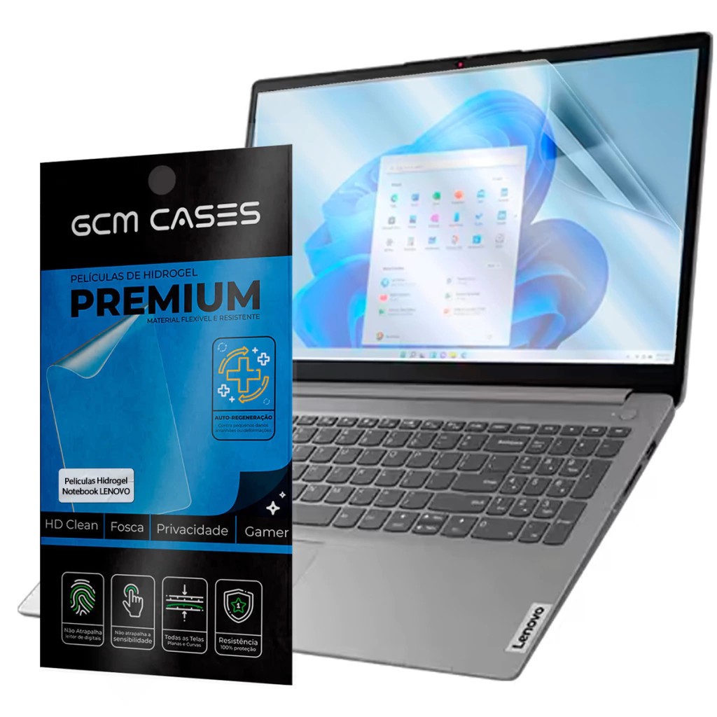 Película Hidrogel para Lenovo G50 - 15.6" (G50-30 / G50-45 / G50-70 / G50-80 - 2014/2015) Invisível ou Fosca
