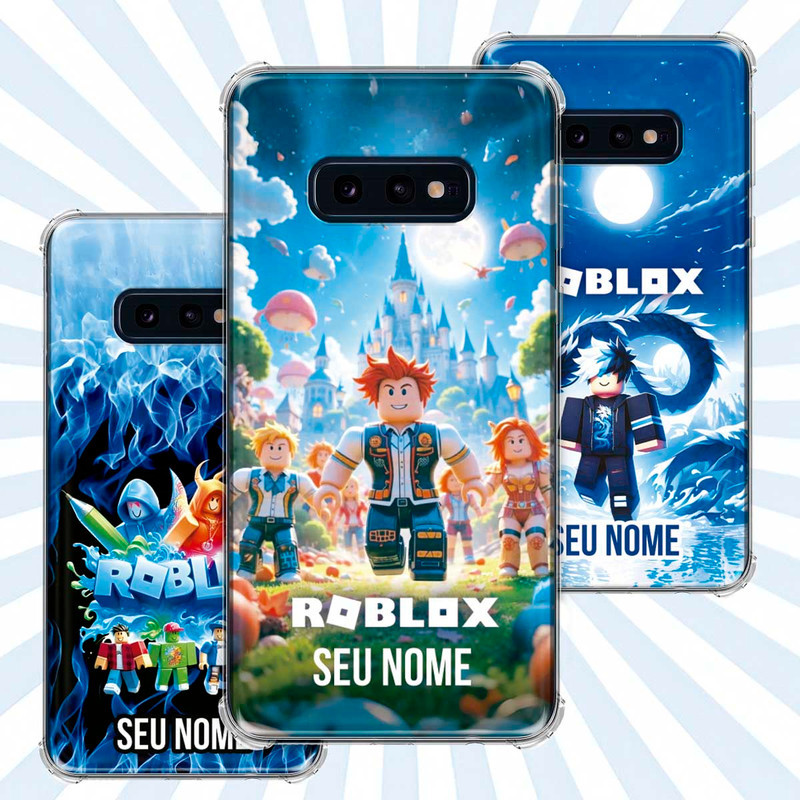 Capa Capinha - Samsung Galaxy S10E - Jogo Roblox Gamer Avatar Skin Personalizada Nome