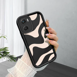 Capinha Para Motorola Moto G06 Capa De Celular Macio Silicone Preta Proteção Case BTY 5549
