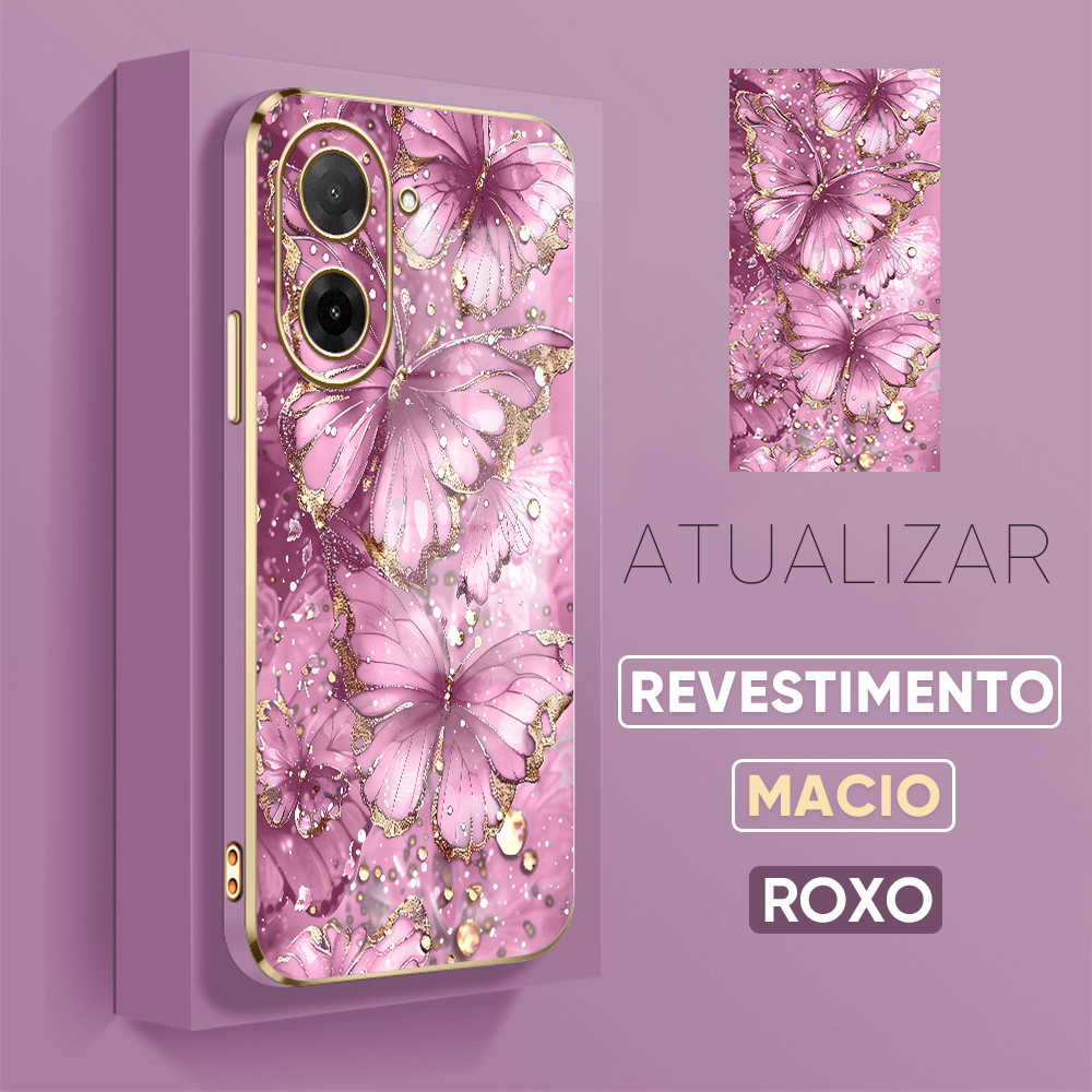 Capinha Macia Para Xiaomi Poco C71 Capa Luxo De Celular Protetora Silicone Case 2240 DD