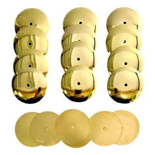9 Pares Platinelas Pdz Latao Pandeiro Pagode Diâmetro 53mm