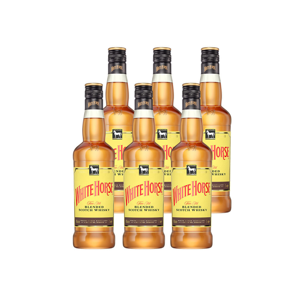 Combo Whisky Escocês White Horse  1L - 6 Unidades