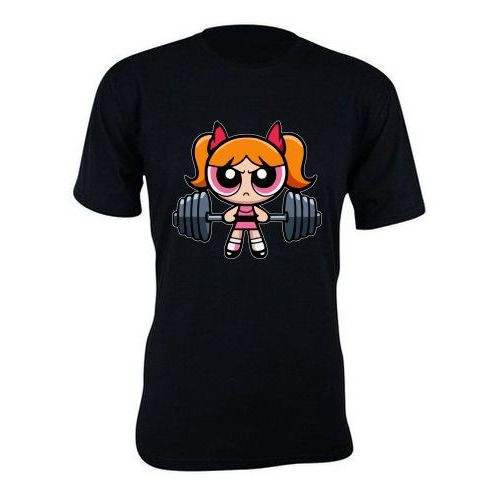 Camiseta camisa estampa Academia malhação fitness gym florzinha as meninas super poderosas basica unissex manga curta