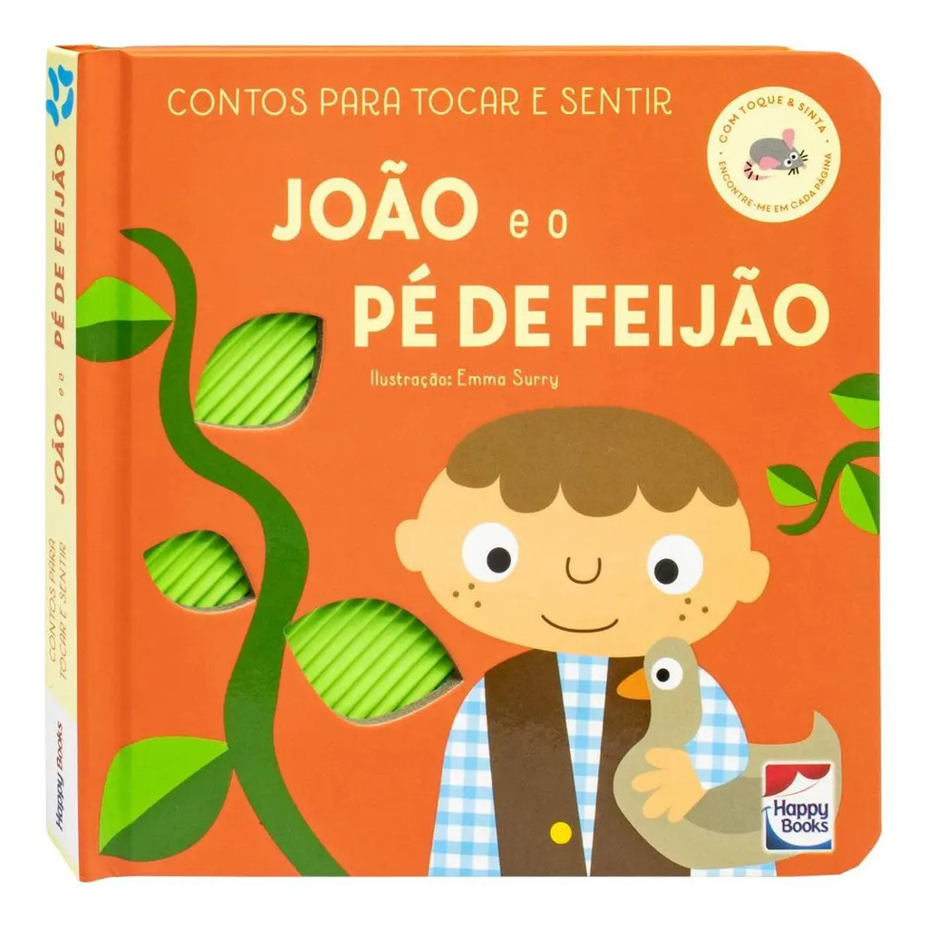 LIVRO CONTOS PARA TOCAR E SENTIR: JOAO E O PE DE FEIJAO INFANTIL