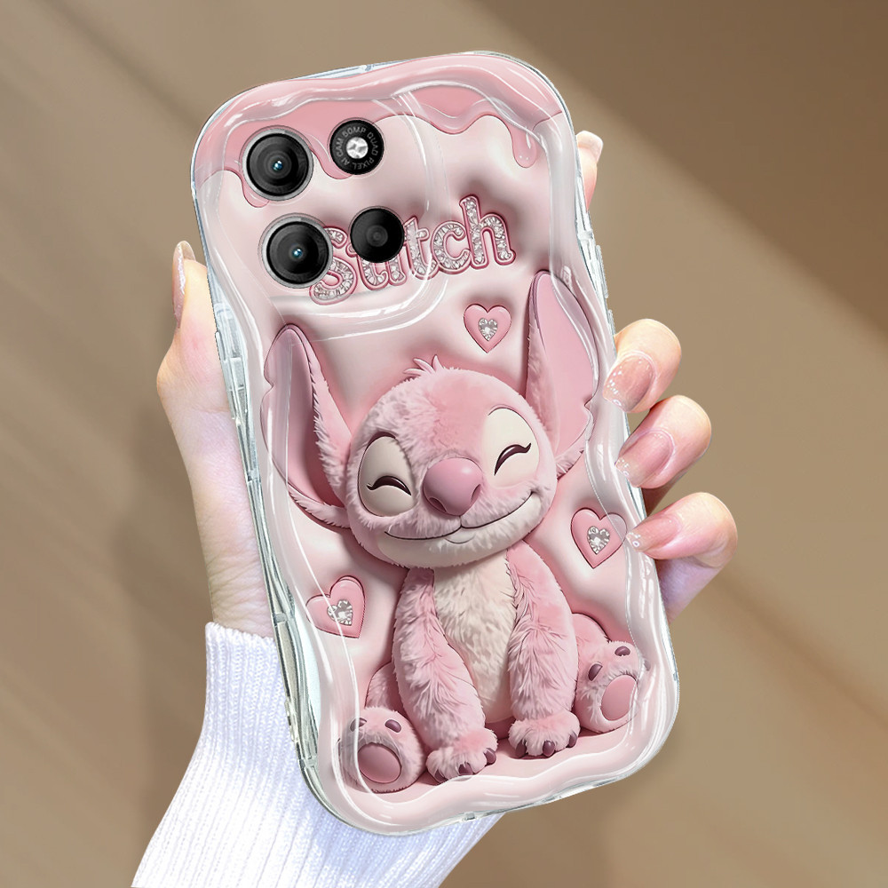 Capinha Para Motorola Moto G15 G17 Capa De Silicone Macio Borda Wave Anti Choque