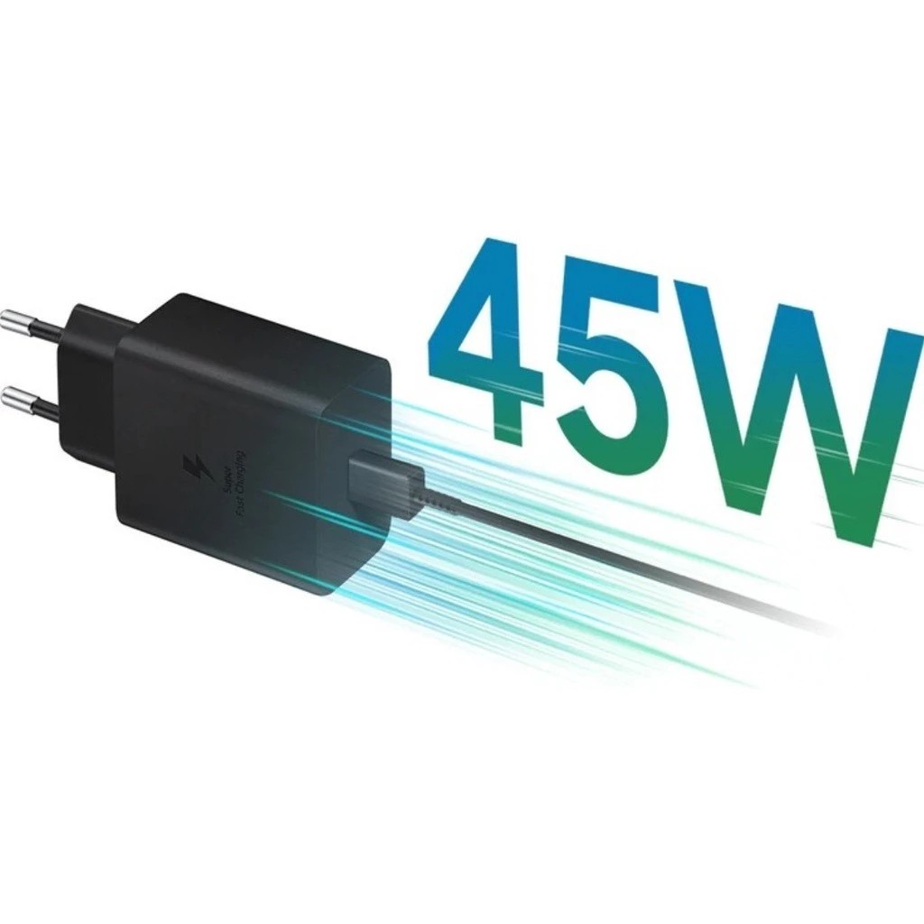 Fonte Carregador 45W Compatível Galaxy M54 5G, M55 5G, M56 5G, M62 Tipo C