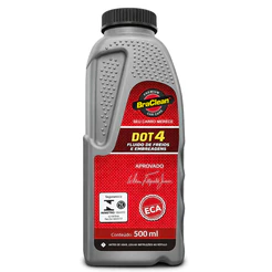 Fluido De Freio DOT4 500ml Embreagem Qualidade Premium Proteção Segurança Manutenção Evita Falhas
