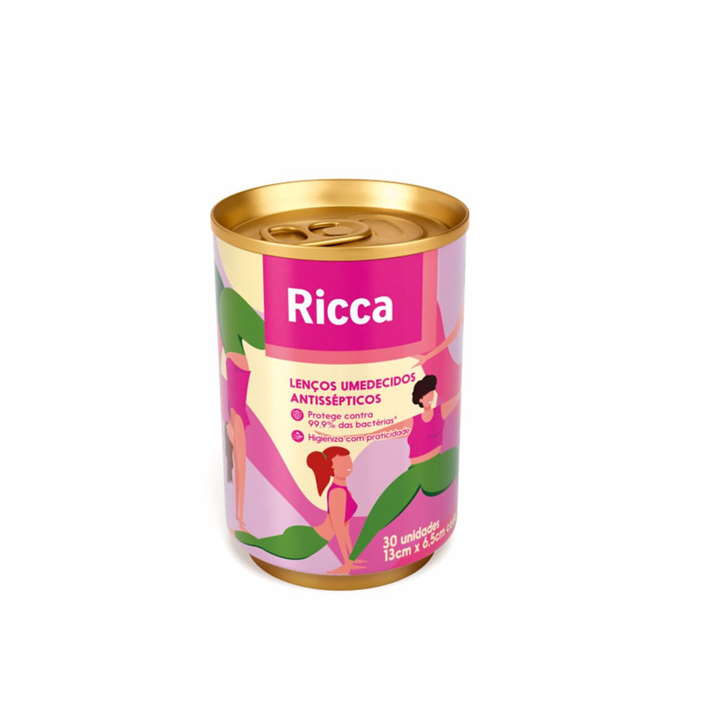 Lenço Antisséptico 30 unidades Ricca