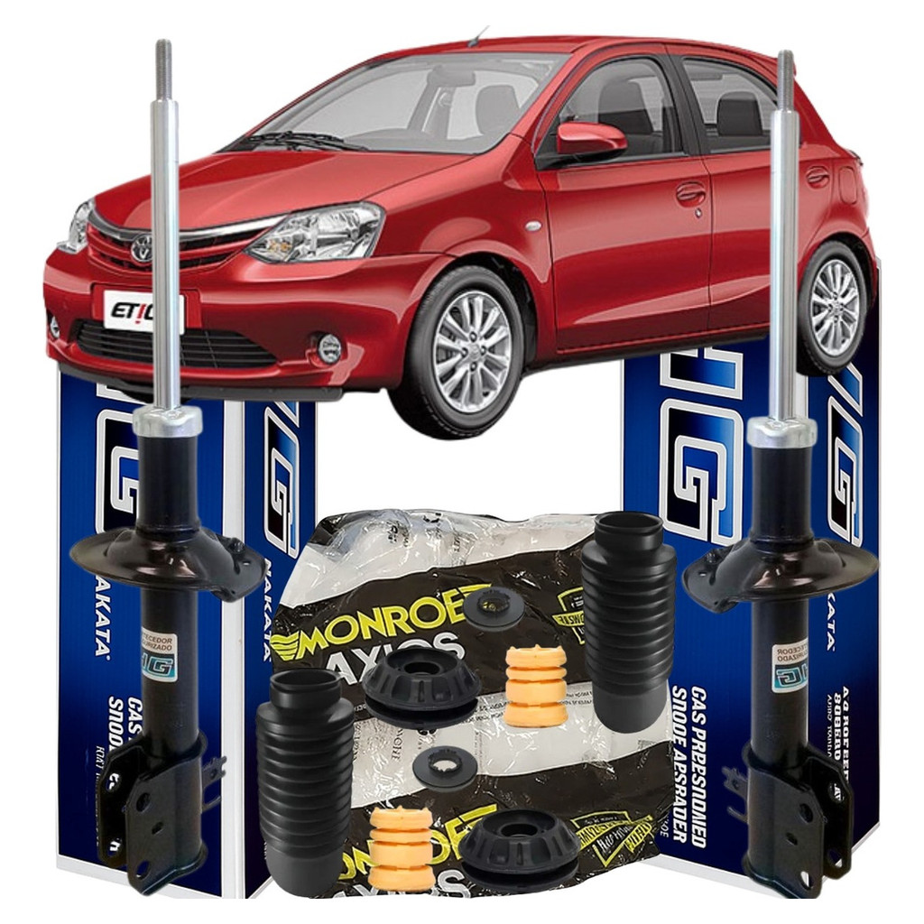 Amortecedor Dianteiro Cofap + Kit Coxim Etios 2012 Até 2021