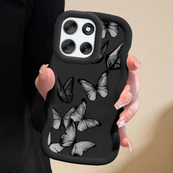 Capinha Desenho Para Motorola Moto G56 5G Capa De Silicone Macia Estilo Simples Macaron Case 0274